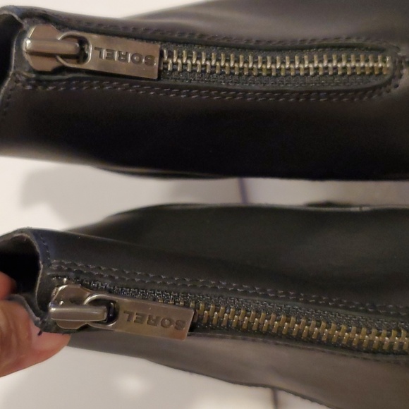 Sorel Brex Bold Waterproof Zip Front Black Platform Bootie Size 8 NWOT'S - Picture 7 of 12